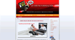 Desktop Screenshot of cursosinglesonline.quorumspain.com